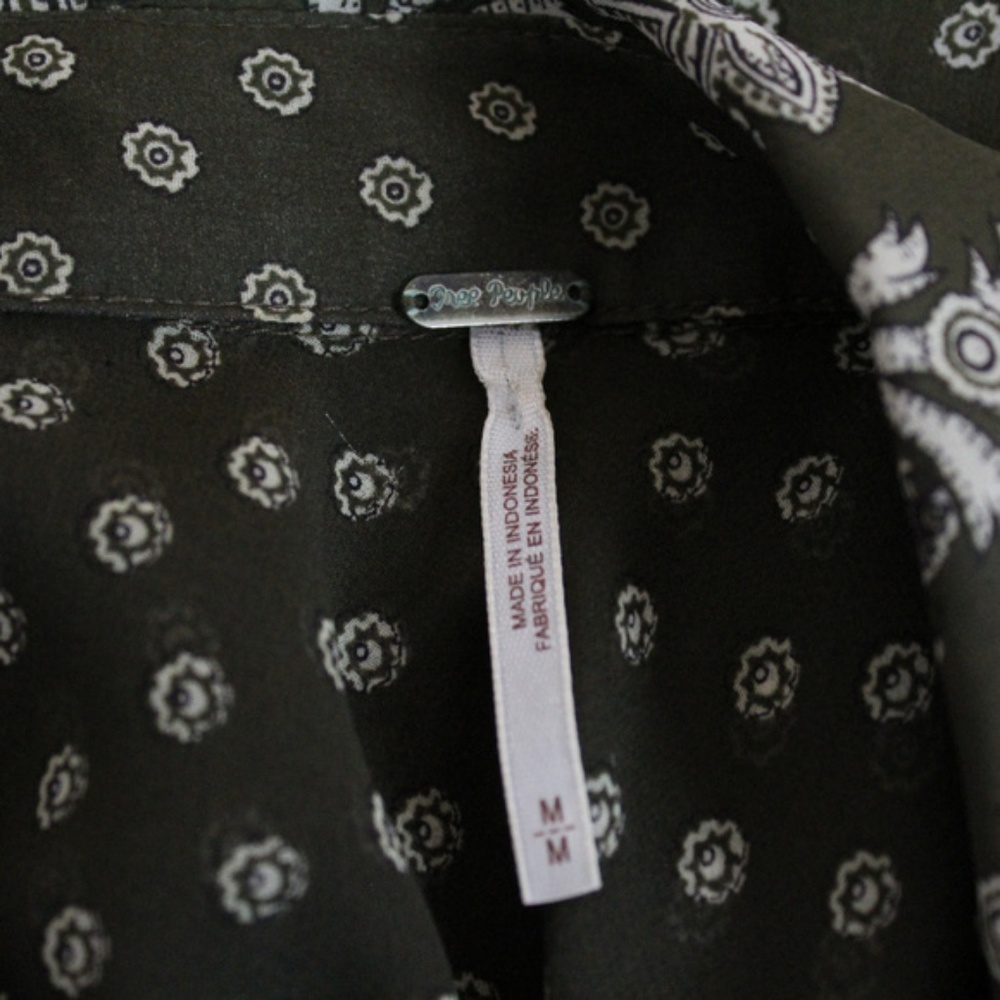 Free People Easy Rider Sheer Button Down - Picture 7 of 7
